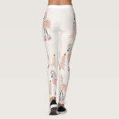 Roze kerst met Flamingo Leggings (Achterkant)