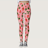 roze kerst met heilige hoogheid leggings (Voorkant)