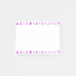 Roze kerst met lint post-it® notes