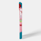 Roze kerst met wirespreet Case-Mate iPhone case (Achterkant / Links)