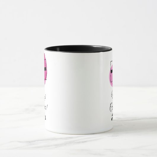 Roze kerst mok (Midden)