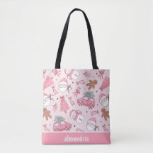 Roze kerst naadloos patroon