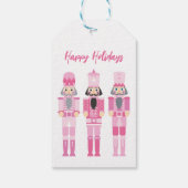 ROZE KERST NOTENKRAKER CADEAU STICKER CADEAULABEL (Achterkant)