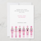 ROZE KERST NOTENKRAKER FOTO KAART (Achterkant)