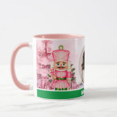 Roze Kerst Notenkraker Kinder Foto Hot Chocolate Mok (Links)