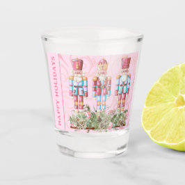 Roze Kerst Notenkraker Trio Shot Glas