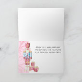 Roze Kerst Notenkraker Vreugde aan de Wereld Kaart (Binnen)