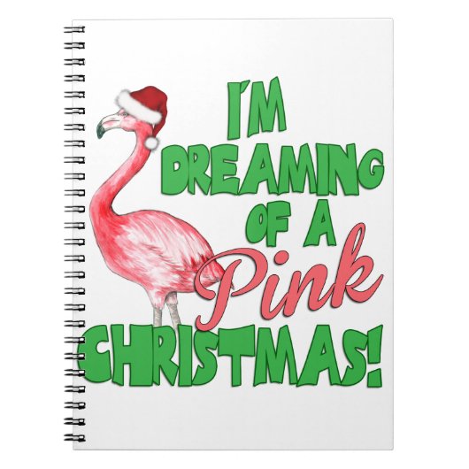 Roze kerst notitieboek (Voorkant)