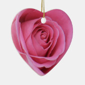 roze kerst - ornament in de vorm van een hart (Rechts)