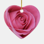 roze kerst - ornament in de vorm van een hart (Achterkant)