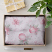 Roze Kerst Ornamenten Bloemen Tissuepapier (Geschenk)