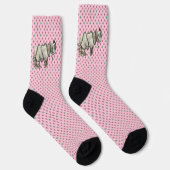 Roze kerst paarden sokken (Rechts)