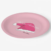 Roze kerst papieren bordje