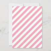 Roze Kerst Pyjama Slaapfeest Uitnodiging (Achterkant)