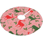 roze kerst reindeers kerstboom rok (Gekanteld)