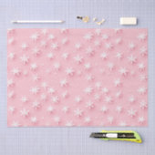 Roze kerst sneeuwvlokken tissuepapier (Craft)