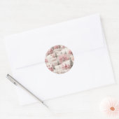 Roze Kerst sticker (Envelop)