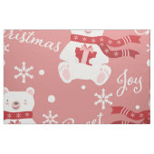 Roze kerst stof (Fat Quarter)