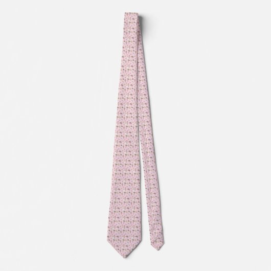 Roze Kerst Stropdas (Voorkant)