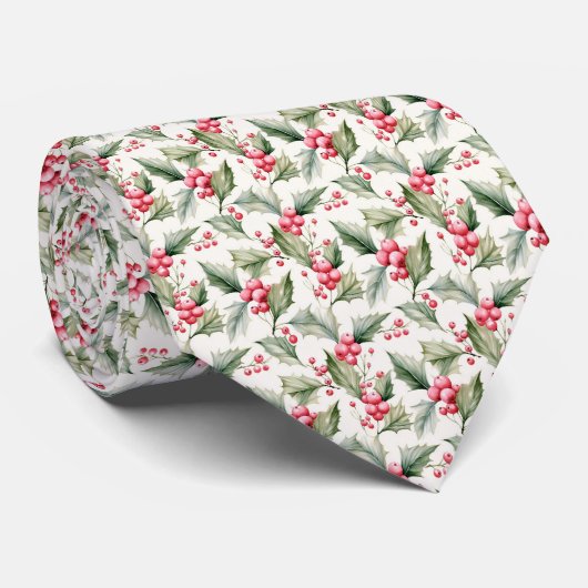 Roze Kerst Stropdas (Opgerold)