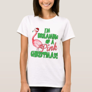 Roze kerst t-shirt