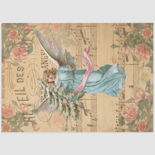 Roze kerst tissuepapier (Voorkant)