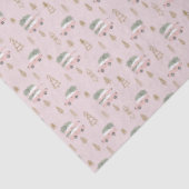 Roze Kerst Tissuepapier (Detail)