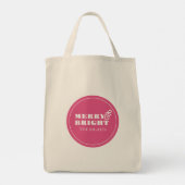 Roze Kerst Tote Tassen (Achterkant)