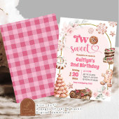 Roze Kerst Twee Zoete Winter 2e Verjaardag Kaart