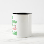 Roze kerst tweekleurige koffiemok (Center)