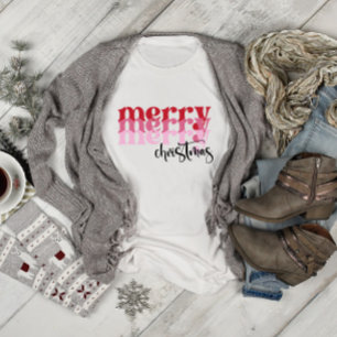 Roze kerst van Merry T-shirt