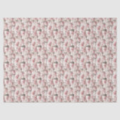 Roze Kerst Vintage Tissuepapier (Voorkant)