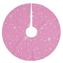 Roze Kerst Witte Sneeuwvlokken & Polka Dots