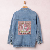 Roze Kerst Wonderland Eenhoorn Denim Jacket (Hangar)