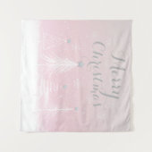 Roze kerst Wonderland Wandkleed (Voorkant (horizontaal))