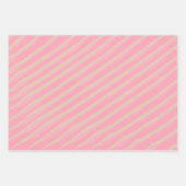 Roze Kerst Wrapping Papier Unieke Waterverf Inpakpapier Vel (Voorkant 3)