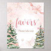 Roze Kerst Zijn Koude Buiten Baby shower Favoriete Poster (Voorkant)