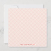 Roze kerstbaby Shower-uitnodigingen Kaart (Achterkant)