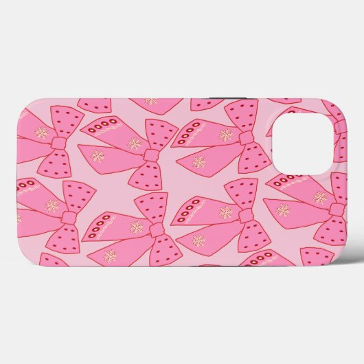 Roze kerstbogen Case-Mate iPhone case (Achterkant (horizontaal))