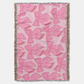 Roze kerstbogen deken (Voorkant Verticaal)