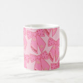 Roze kerstbogen koffiemok (Voorkant rechts)