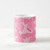 Roze kerstbogen koffiemok (Center)