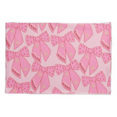 Roze kerstbogen kussensloop (Achterkant)