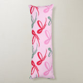 Roze Kerstbogen Omkeerbare Kleur Lichaamskussen (Achterkant (Verticaal))