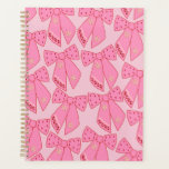 Roze kerstbogen planner<br><div class="desc">Kleurrijke kerstbogen - Coquette Ribbons - Roze.</div>
