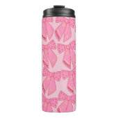Roze kerstbogen thermosbeker (Voorkant)