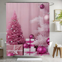  roze kerstbomen achtergrond