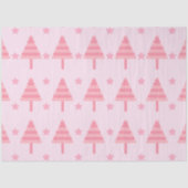 Roze kerstbomen en sterren kerst tissuepapier (Voorkant)