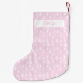 Roze Kerstbomen Patroonnaam Kleine Kerstsok (Achterkant)