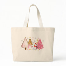 Roze Kerstbomen, Speelse Pinguïn, en Sneeuwman